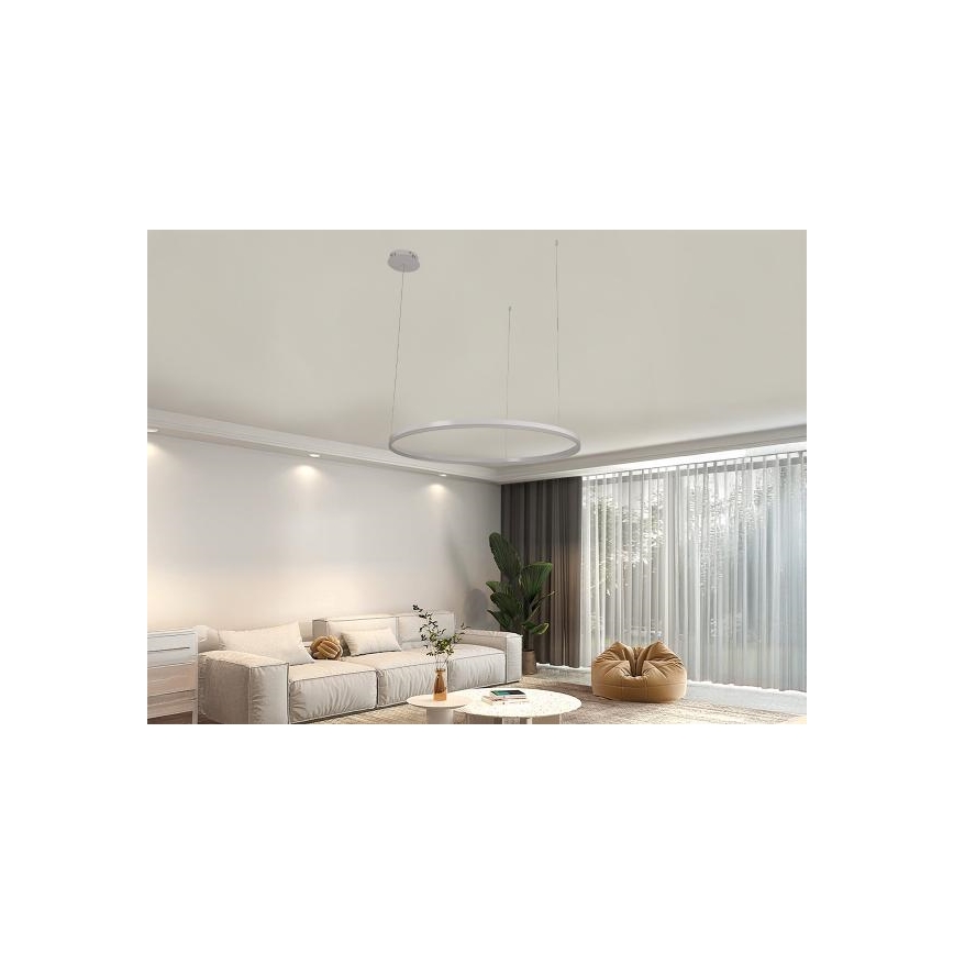 Dimmbare LED-Hängeleuchte LED/55W/230V 3000-6500K d 80 cm + Fernbedienung