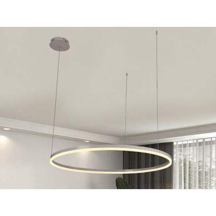 Dimmbare LED-Hängeleuchte LED/55W/230V 3000-6500K d 80 cm + Fernbedienung