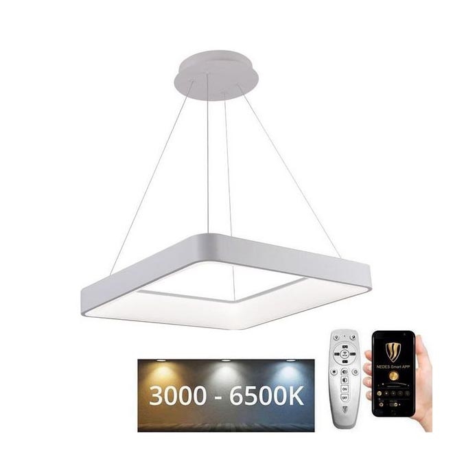 Dimmbare LED-Hängeleuchte LED/55W/230V 3000-6500K weiß + Fernbedienung