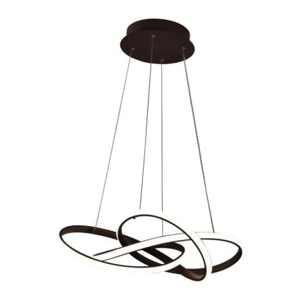 Dimmbare LED-Hängeleuchte LED/65W/230V 3000-6500K d 48 cm braun + Fernbedienung