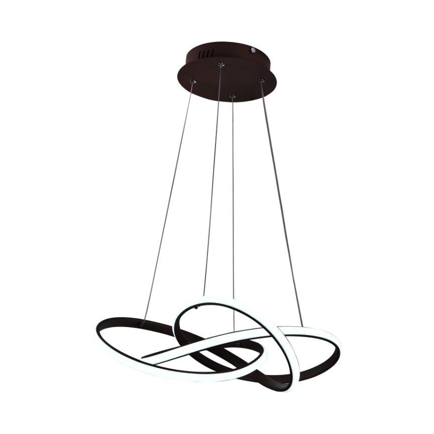 Dimmbare LED-Hängeleuchte LED/65W/230V 3000-6500K d 48 cm braun + Fernbedienung
