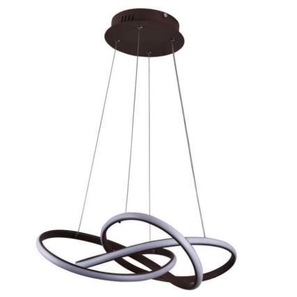 Dimmbare LED-Hängeleuchte LED/65W/230V 3000-6500K d 48 cm braun + Fernbedienung