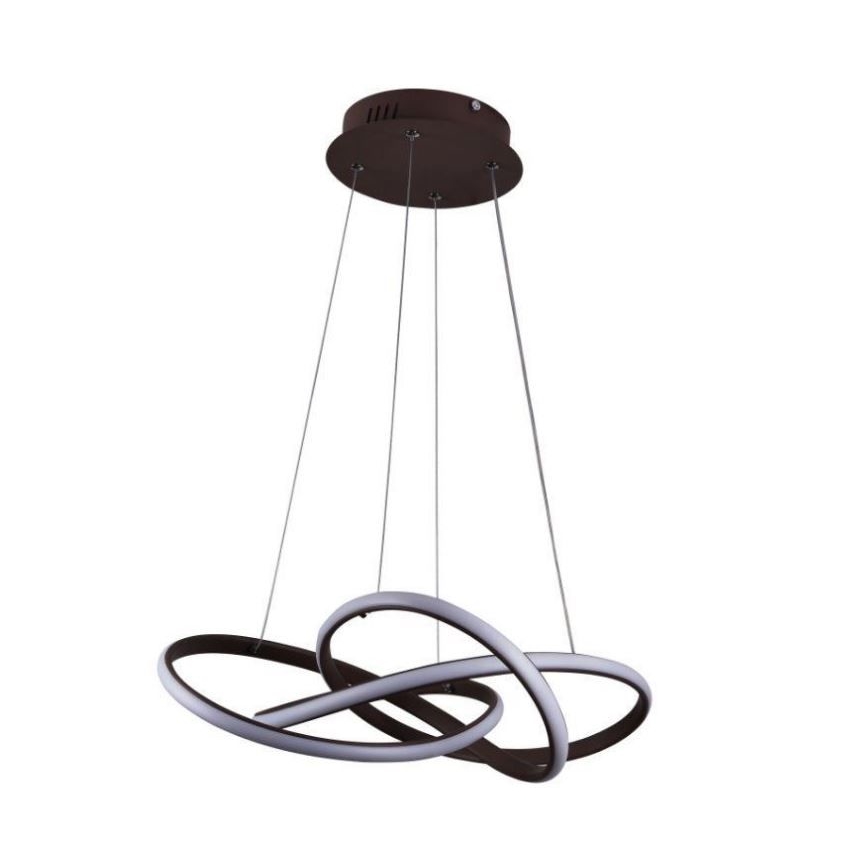 Dimmbare LED-Hängeleuchte LED/65W/230V 3000-6500K d 48 cm braun + Fernbedienung