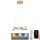 Dimmbare LED-Hängeleuchte LED/65W/230V 3000-6500K d 48 cm golden + Fernbedienung