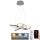 Dimmbare LED-Hängeleuchte LED/65W/230V 3000-6500K d 48 cm grau + Fernbedienung