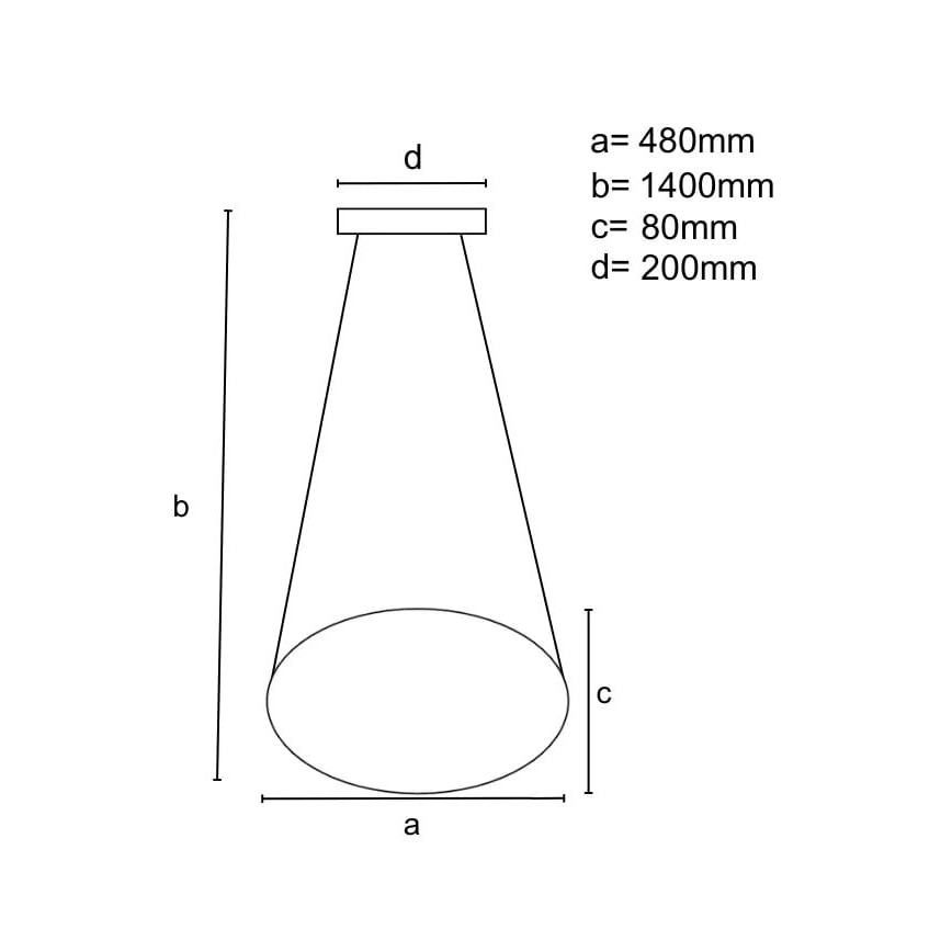 Dimmbare LED-Hängeleuchte LED/65W/230V 3000-6500K d 48 cm grau + Fernbedienung