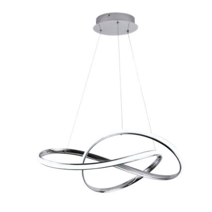 Dimmbare LED-Hängeleuchte LED/70W/230V 3000-6500K glänzendes Chrom + Fernbedienung