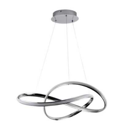 Dimmbare LED-Hängeleuchte LED/70W/230V 3000-6500K glänzendes Chrom + Fernbedienung