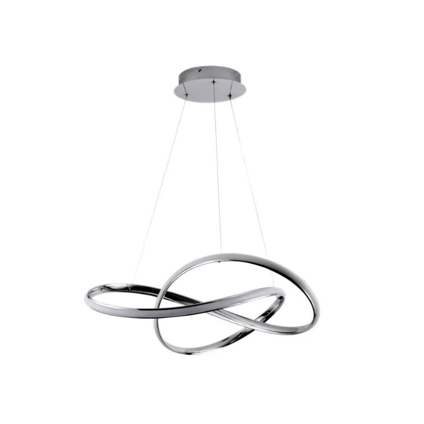 Dimmbare LED-Hängeleuchte LED/70W/230V 3000-6500K glänzendes Chrom + Fernbedienung