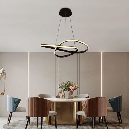 Dimmbare LED-Hängeleuchte LED/70W/230V 3000-6500K d 60 cm + Fernbedienung