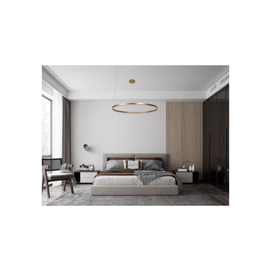 Dimmbare LED-Hängeleuchte LED/72W/230V 3000-6500K d 100 cm + Fernbedienung