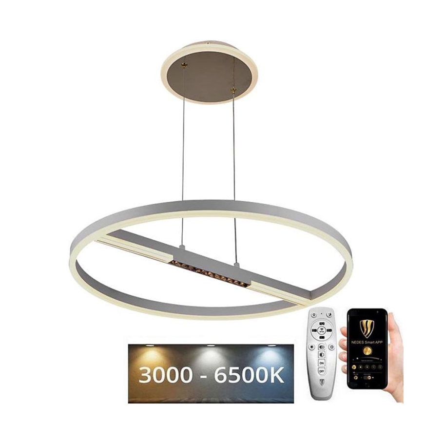 Dimmbare LED-Hängeleuchte LED/75W/230V 3000-6500K d 60 cm + Fernbedienung