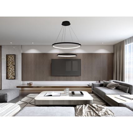 Dimmbare LED-Hängeleuchte LED/75W/230V 3000-6500K d 60 cm + Fernbedienung