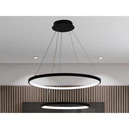 Dimmbare LED-Hängeleuchte LED/75W/230V 3000-6500K d 60 cm + Fernbedienung