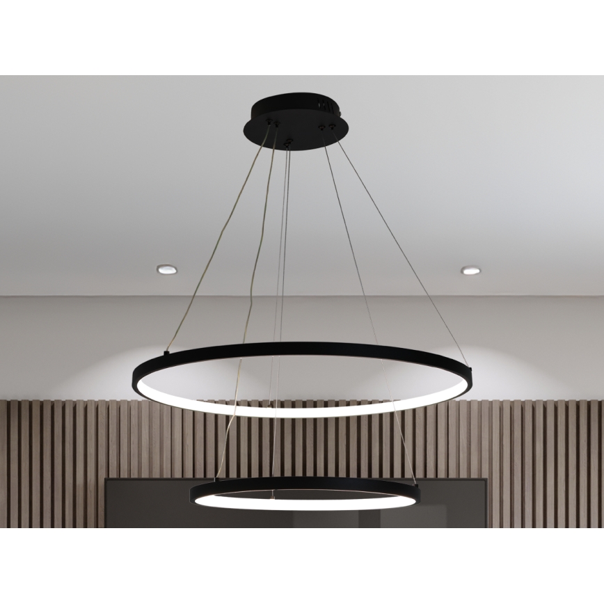 Dimmbare LED-Hängeleuchte LED/75W/230V 3000-6500K d 60 cm + Fernbedienung