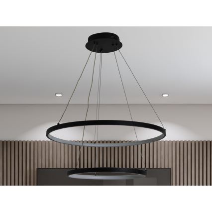 Dimmbare LED-Hängeleuchte LED/75W/230V 3000-6500K d 60 cm + Fernbedienung