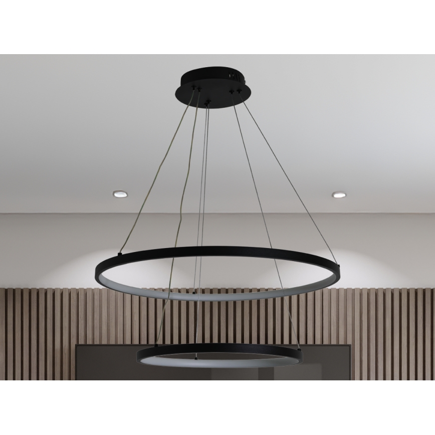 Dimmbare LED-Hängeleuchte LED/75W/230V 3000-6500K d 60 cm + Fernbedienung