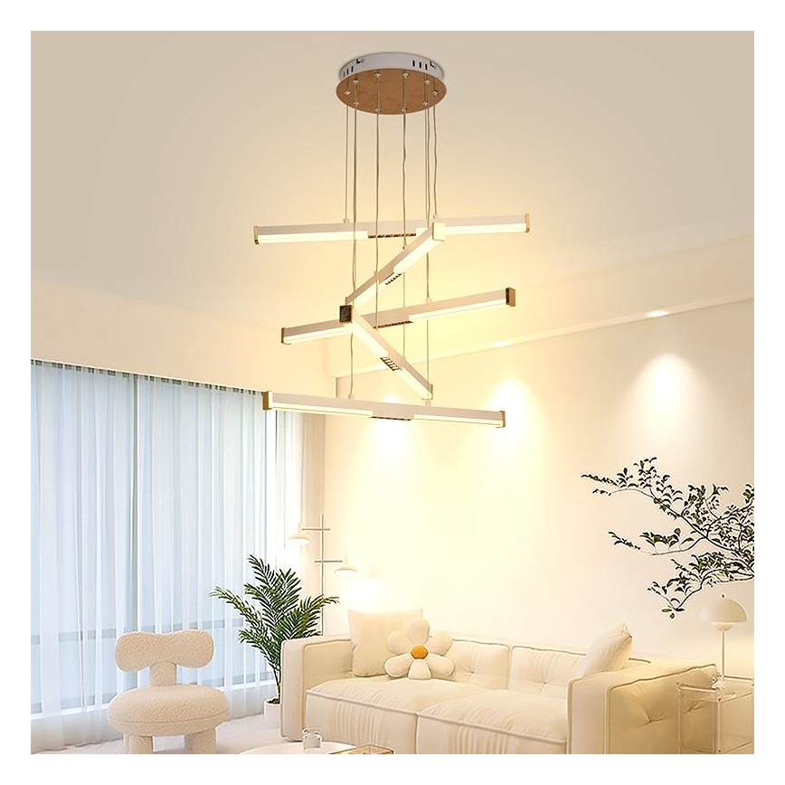 Dimmbare LED-Hängeleuchte LED/75W/230V 3000-6500K d 60 cm + Fernbedienung