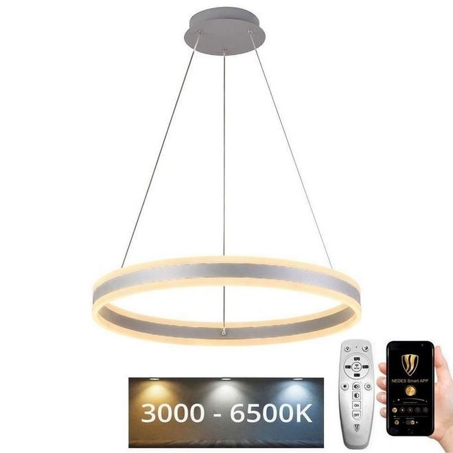 Dimmbare LED-Hängeleuchte LED/85W/230V 3000-6500K d 60 cm + Fernbedienung