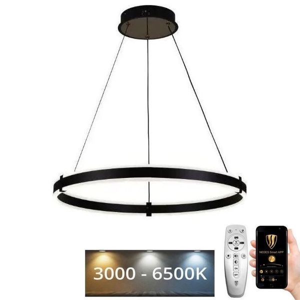 Dimmbare LED-Hängeleuchte LED/85W/230V 3000-6500K d 60 cm + Fernbedienung