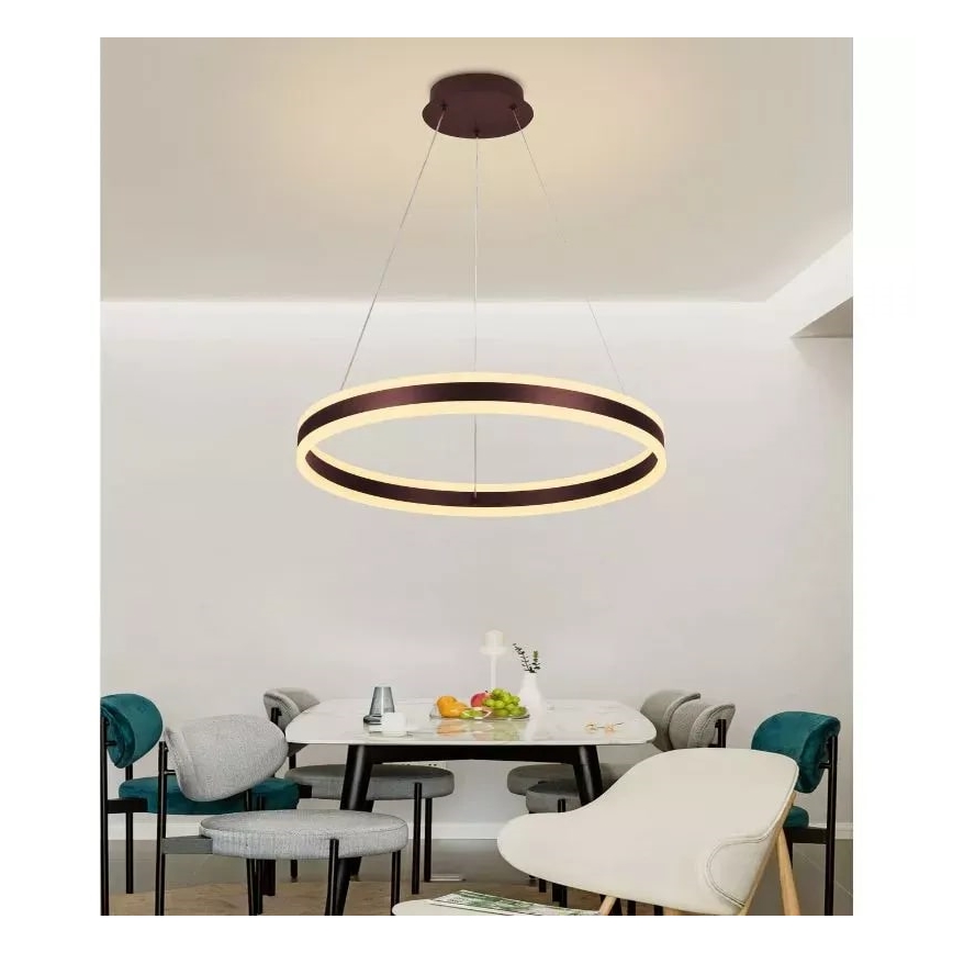 Dimmbare LED-Hängeleuchte LED/85W/230V 3000-6500K d 60 cm + Fernbedienung