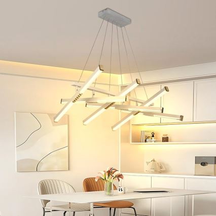 Dimmbare LED-Hängeleuchte LED/90W/230V 3000-6500K d 80 cm + Fernbedienung
