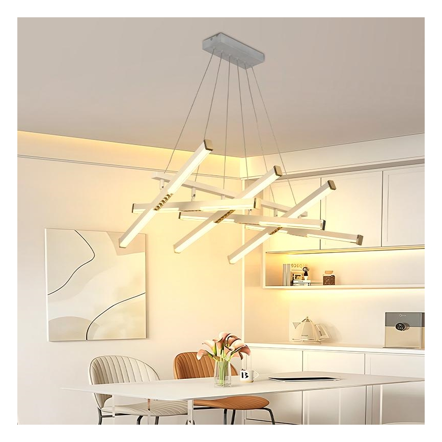 Dimmbare LED-Hängeleuchte LED/90W/230V 3000-6500K d 80 cm + Fernbedienung