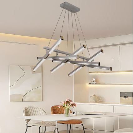 Dimmbare LED-Hängeleuchte LED/90W/230V 3000-6500K d 80 cm + Fernbedienung