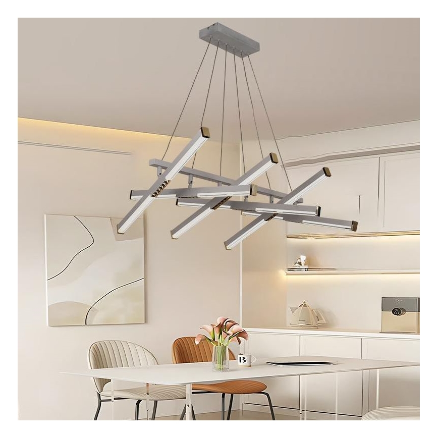 Dimmbare LED-Hängeleuchte LED/90W/230V 3000-6500K d 80 cm + Fernbedienung