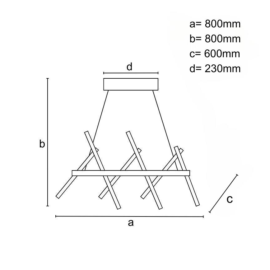 Dimmbare LED-Hängeleuchte LED/90W/230V 3000-6500K d 80 cm + Fernbedienung