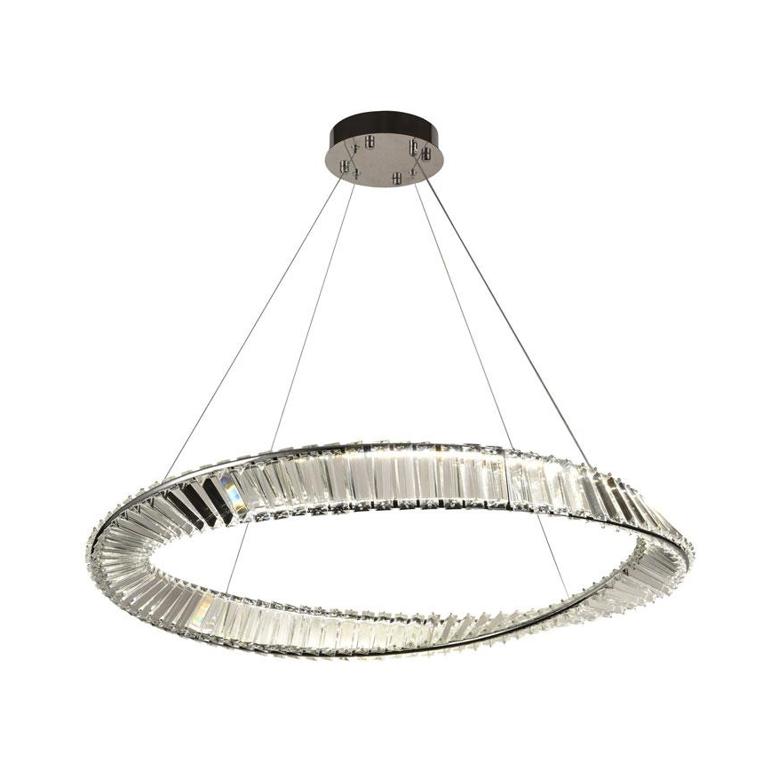 Dimmbare LED-Kristall-Hängeleuchte an Schnur LED/50W/230V 3000-6500K + Fernbedienung