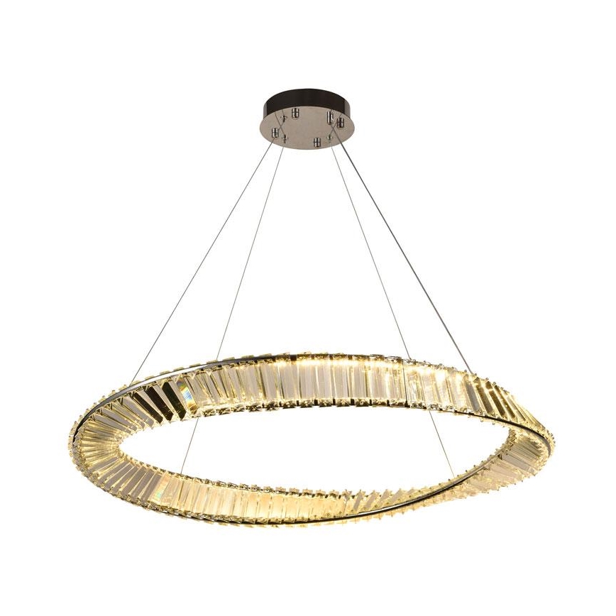 Dimmbare LED-Kristall-Hängeleuchte an Schnur LED/50W/230V 3000-6500K + Fernbedienung
