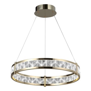 Dimmbare LED-Kristall-Pendelleuchte an Kabel ENRIQUE LED/40W//230V 3000-6000K Ø 60 cm + Fernbedienung