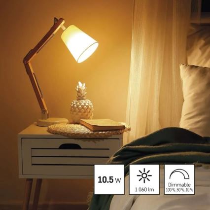 Dimmbare LED-Lampe A60 E27/10,5W/230V 2700K
