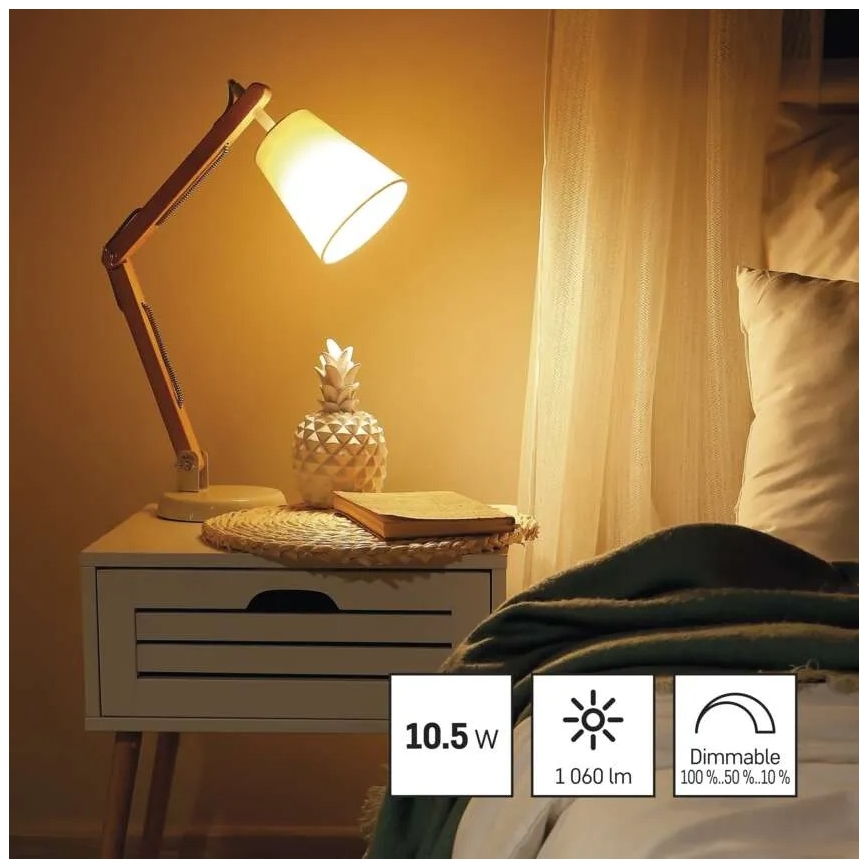 Dimmbare LED-Lampe A60 E27/10,5W/230V 2700K