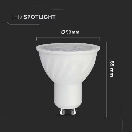Dimmbare LED-Lampe GU10/6W/230V 6500K 38°