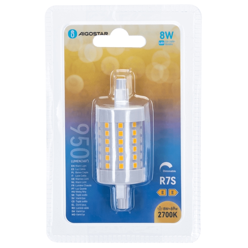 Dimmbare LED-Lampe R7s/8W/230V 2700K - Aigostar