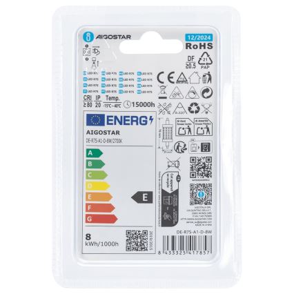 Dimmbare LED-Lampe R7s/8W/230V 2700K - Aigostar