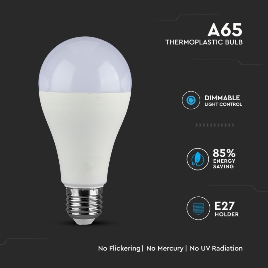 Dimmbare LED-Lampe SAMSUNG CHIP A65 E27/17W/230V 4000K