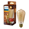 Dimmbare LED-Lampe VINTAGE Philips ST64 E27/3,1W/230V 1800K