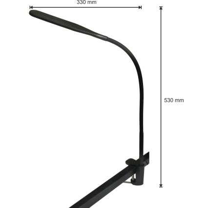 Dimmbare LED-Leuchte 3in1 DARA LED/10W/230V 3000/4000/6000K CRI 90 schwarz
