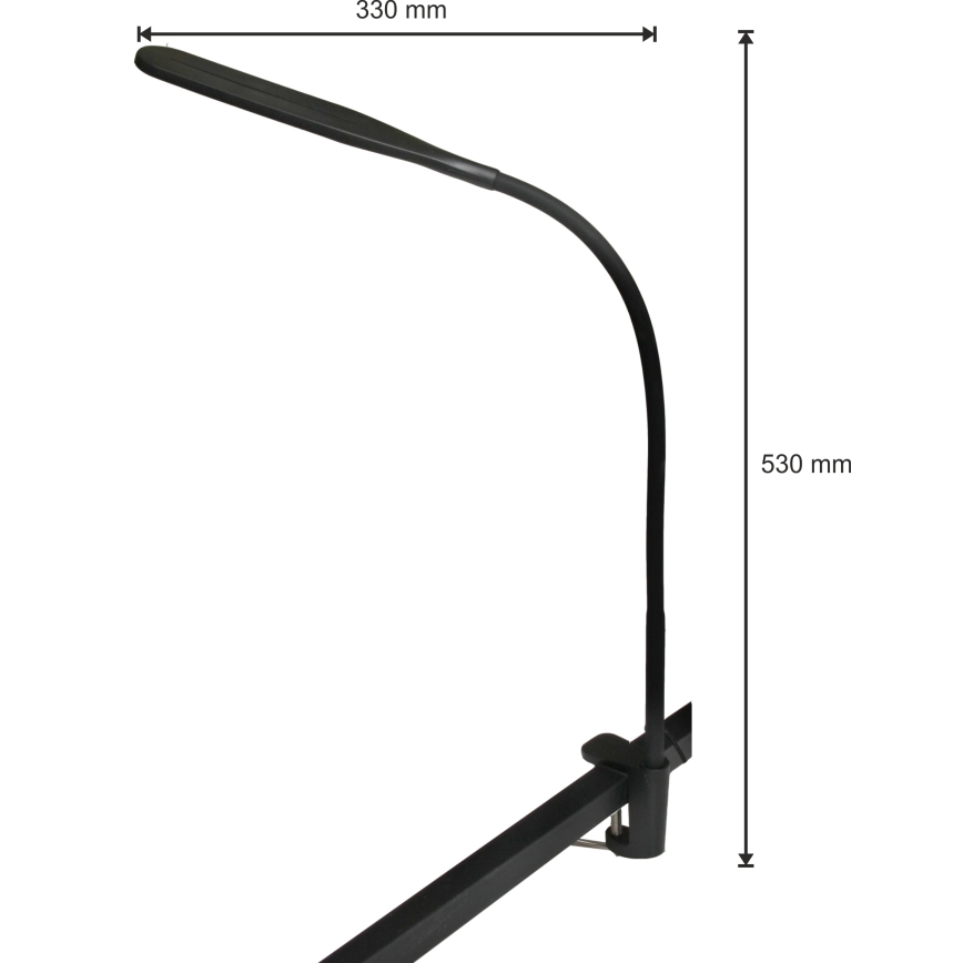 Dimmbare LED-Leuchte 3in1 DARA LED/10W/230V 3000/4000/6000K CRI 90 schwarz