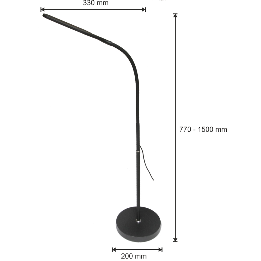 Dimmbare LED-Leuchte 3in1 DARA LED/10W/230V 3000/4000/6000K CRI 90 schwarz
