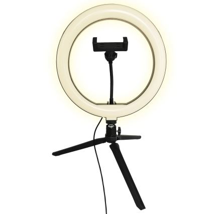 Dimmbare LED-Leuchte mit Stativ und Halterung für Vlogging LED/10W/5V 2700-6500K