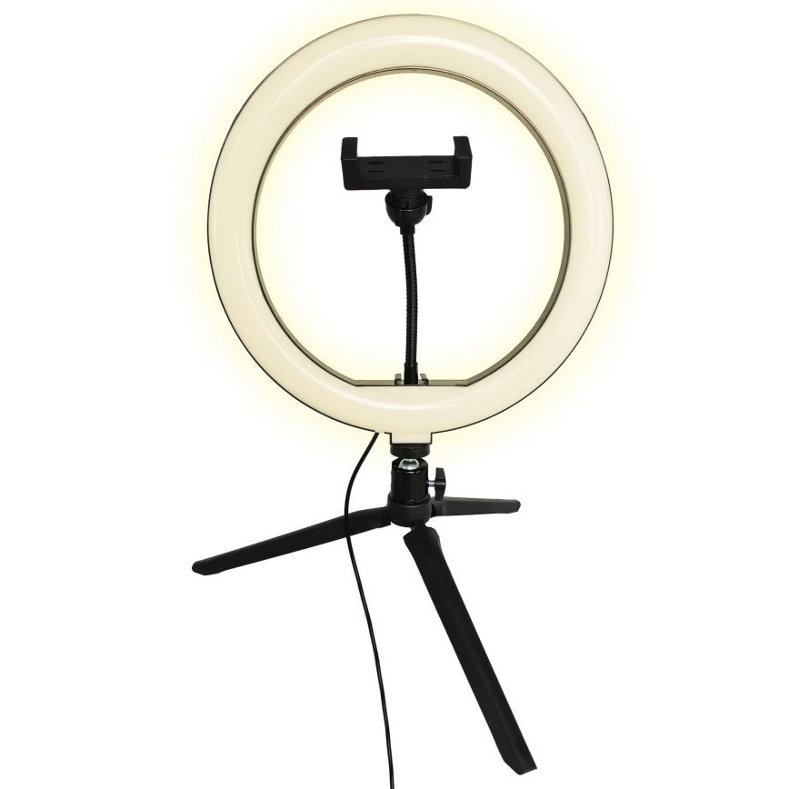 Dimmbare LED-Leuchte mit Stativ und Halterung für Vlogging LED/10W/5V 2700-6500K