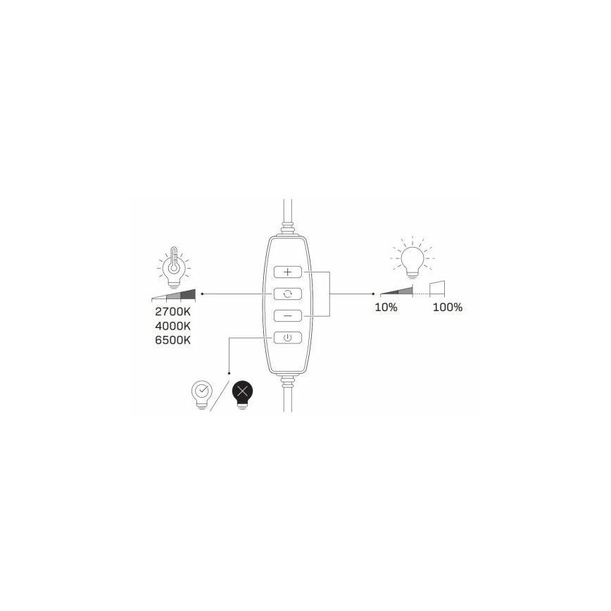 Dimmbare LED-Leuchte mit Stativ und Halterung für Vlogging LED/10W/5V 2700-6500K