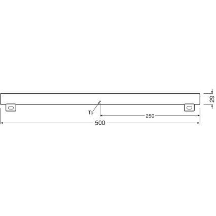 Dimmbare LED-Leuchtstoffröhre S14s/4,7W/230V 2700K 50 cm CRI 90 - Osram