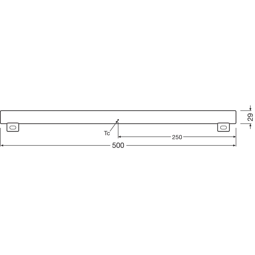 Dimmbare LED-Leuchtstoffröhre S14s/4,7W/230V 2700K 50 cm CRI 90 - Osram