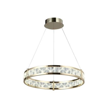 Dimmbare LED-Kristallpendelleuchte an Stahlseil ENRIQUE LED/55W//230V 3000-6000K Ø 80 cm + Fernbedienung