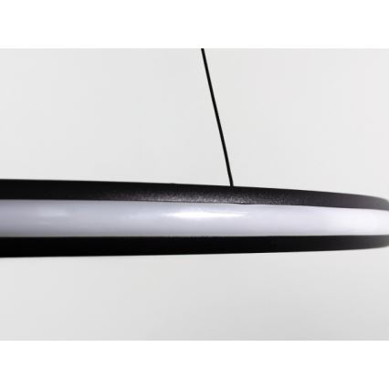 LED-dimmbare Pendelleuchte an Stahlseil, LED/55W/230V, 3000–6500K, Ø 60 cm + Fernbedienung